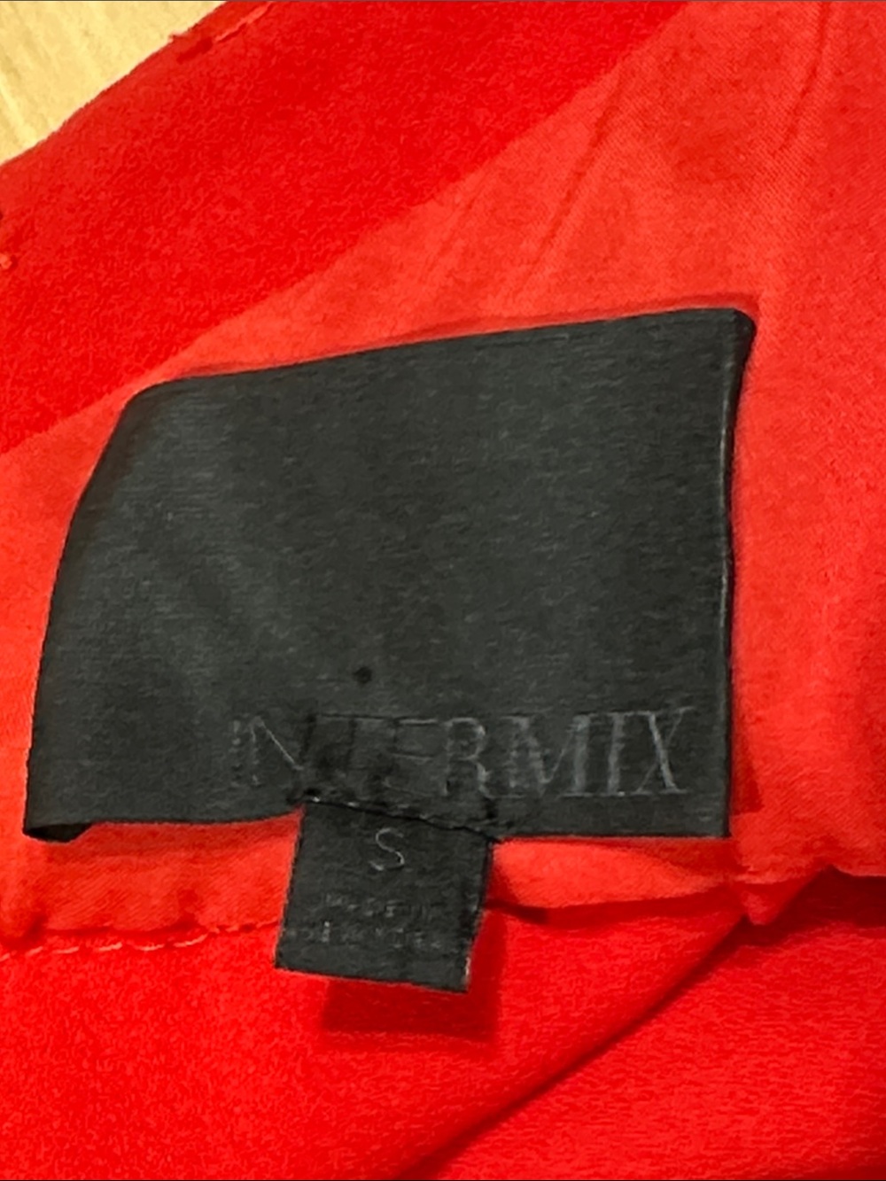 INTERMIX Red Ruffle Halter Jumpsuit - Picture 3 of 9